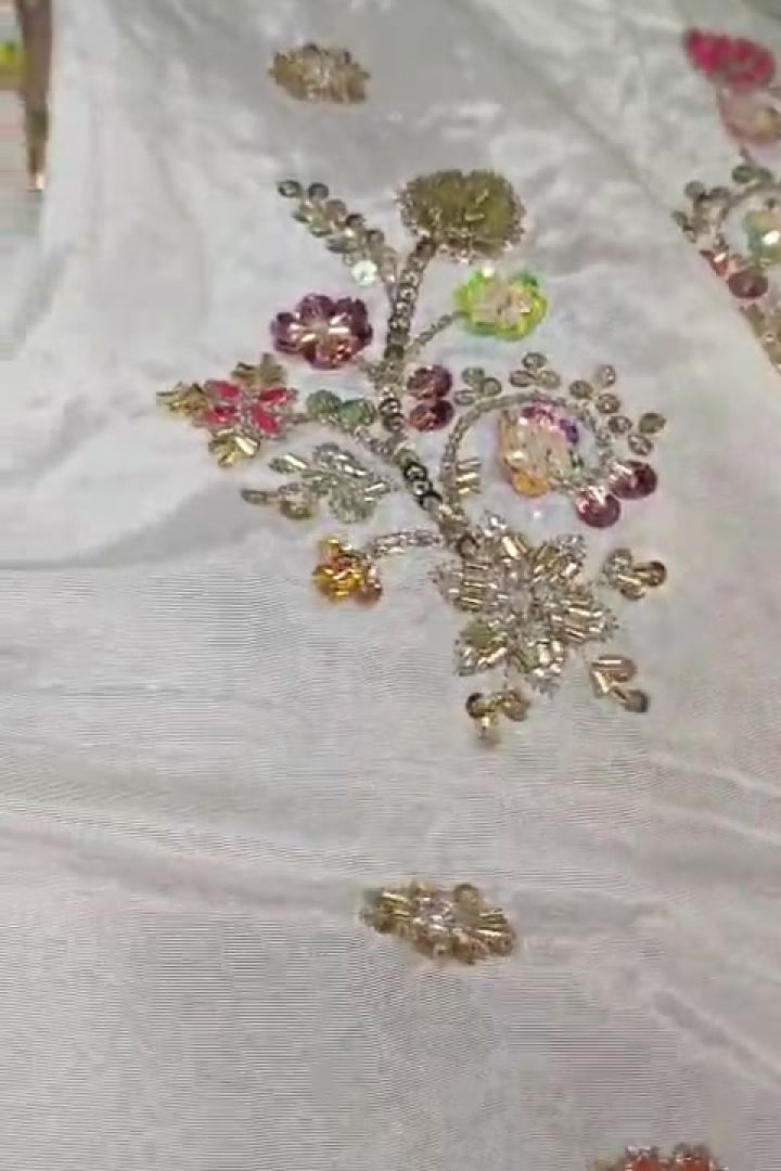Ivory Multicolour Sequin Sprays